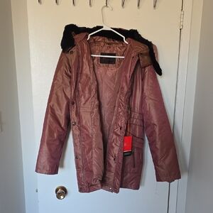 Women's Brown Jacket with Hood